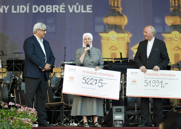 Návštěvníci Dnů lidí dobré vůle na Velehradě podpořili díky Nadaci ČEZ Hospicovou péči Caritas