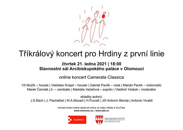 Z Arcibiskupského paláce zazní „Koncert pro Hrdiny z první linie“