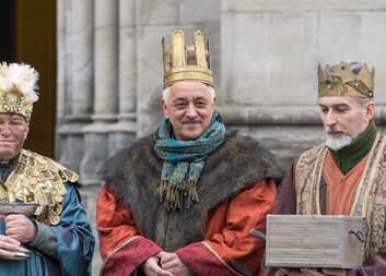 Šťastný nový rok popřeje Olomoučanům v tříkrálovém převleku hejtman, primátor a biskup