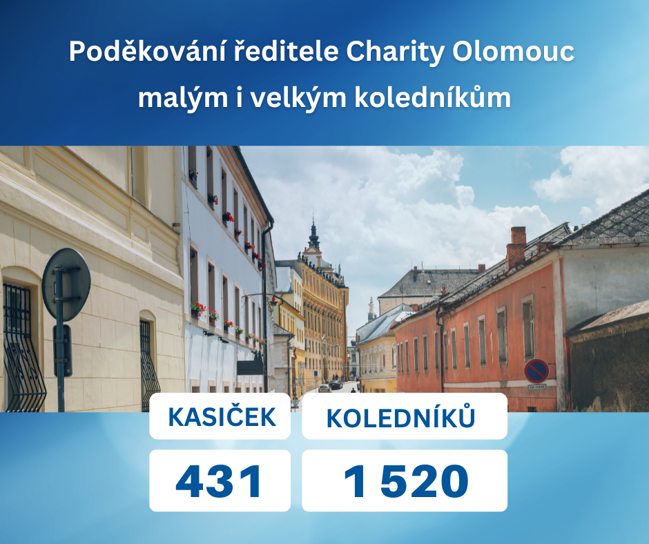 Poděkování ředitele Charity Olomouc 