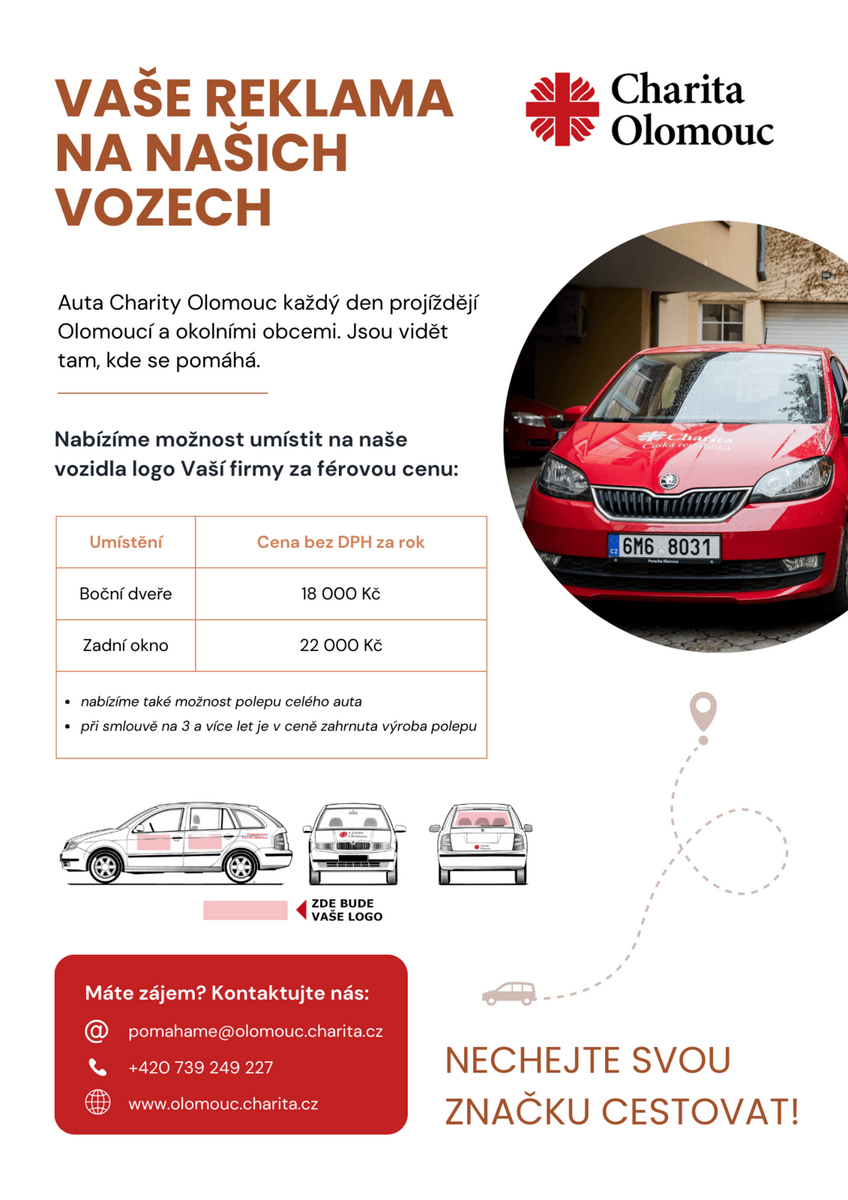 Vaše reklama na našich vozech Vaše reklama na našich vozech