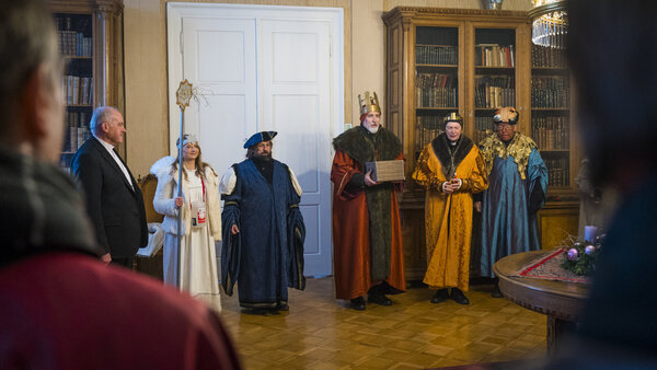 Přivítání v Arcibiskupském paláci