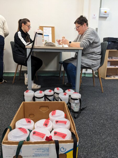 Počítání výtěžku sbírky