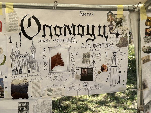 Děti vytvořily plakát o Olomouci Děti vytvořily plakát o Olomouci